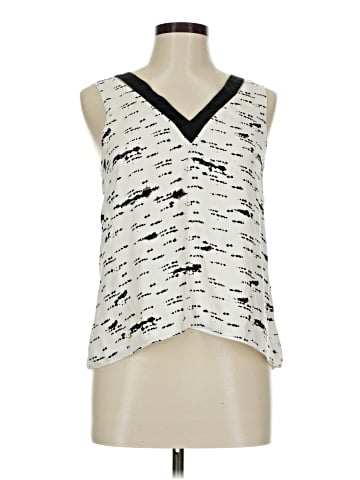 Waverly Grey Sleeveless Silk Top (view 1)