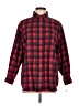 Keren Hart Plaid Red Long Sleeve Button-Down Shirt Size L - photo 1