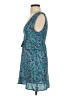 Nightwalker 100% Polyester Paisley Teal Cocktail Dress Size S - photo 5