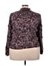 Les Serein 100% Polyester Purple Long Sleeve Blouse Size XXL - photo 2