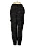 Democracy 100% Rayon Plaid Black Cargo Pants Size S - photo 1