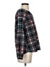 Daily Thread 100% Polyester Plaid Black Long Sleeve Blouse Size XS - photo 4