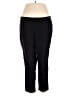 Dalia Collection Solid Black Active Pants Size 18W - photo 1