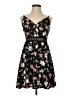 Shein 100% Polyester Floral Black Cocktail Dress Size 4 - photo 1