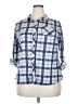 Doublju 100% Polyester Plaid Blue 3/4 Sleeve Blouse Size 2X - photo 1