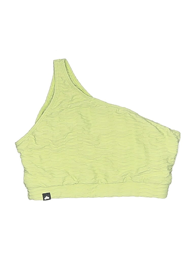 Pre-owned Booty By Brabants Swimsuit Top Green Swimwear