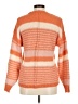 Polagram Stripes Orange Pullover Sweater Size M - photo 2
