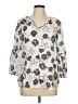 Fred David Ivory 3/4 Sleeve Blouse Size L - photo 1