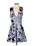 Keepsake Graphic Gray Blue Cocktail Dress Size XS - photo 1