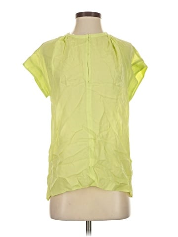 A.L.C. Short Sleeve Silk Top (view 1)