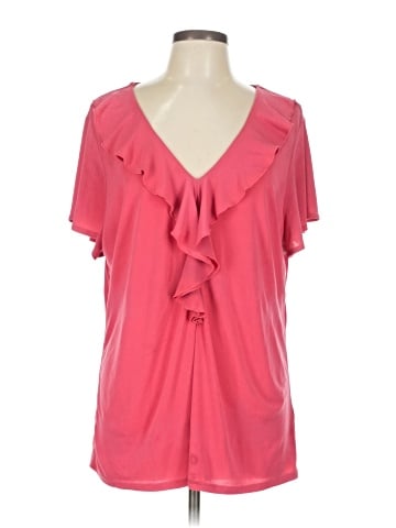 Adrianna Papell Short Sleeve Blouse (view 1)