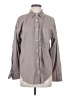 SO Solid Gray Long Sleeve Button-Down Shirt Size S - photo 1