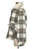 Lucky Brand 100% Polyester Plaid Gray Coat Size S - photo 5
