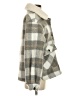 Lucky Brand 100% Polyester Plaid Gray Coat Size S - photo 4
