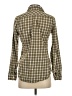 Banana Republic 100% Cotton Checkered-gingham Green Long Sleeve Button-Down Shirt Size S - photo 2