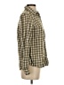 Banana Republic 100% Cotton Checkered-gingham Green Long Sleeve Button-Down Shirt Size S - photo 4