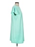 Unbranded Solid Teal Casual Dress Size 0L - photo 4