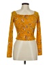 Love, Fire Yellow Long Sleeve Top Size M - photo 1