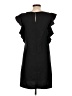 Naf Naf 100% Polyester Solid Black Casual Dress Size EU 42 / US 12 - photo 2