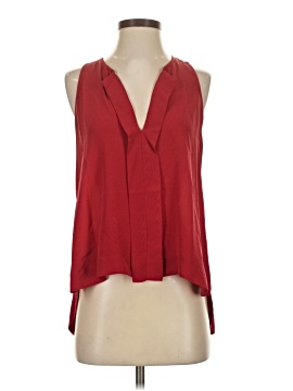Alice + Olivia Sleeveless Silk Top