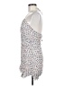 Zara 100% Polyester Print White Tan Cocktail Dress Size M - photo 5