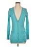 Nordstrom Solid Teal Silk Cardigan Size XS - photo 1