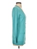 Nordstrom Solid Teal Silk Cardigan Size XS - photo 4