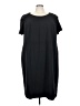 Roaman's Solid Black Casual Dress Size 30 - photo 1