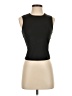 Open Edit Black Sleeveless T-Shirt Size XS - photo 1