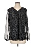 Coldwater Creek 100% Polyester Black 3/4 Sleeve Blouse Size S - photo 1