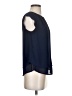 Monteau 100% Polyester Blue Sleeveless Blouse Size S - photo 4