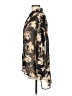 Ro & De 100% Polyester Floral Black Long Sleeve Blouse Size M - photo 5