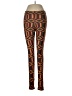 Assorted Brands Graphic Brown Leggings Size M - photo 1