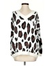 Grace & Emma Animal Print White Pullover Sweater Size S - photo 1