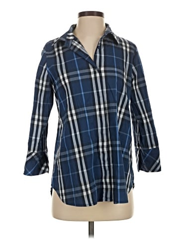 Boho Chic 3/4 Sleeve Button-Down Shirt (view 1)