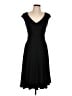 Evan Picone Solid Black Cocktail Dress Size 4 - photo 1