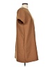 Zara 100% Polyester Solid Brown Casual Dress Size L - photo 4