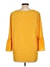 Tacera Yellow 3/4 Sleeve Blouse Size L - photo 2