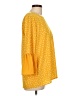 Tacera Yellow 3/4 Sleeve Blouse Size L - photo 4
