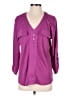 Como Blu Purple Pink 3/4 Sleeve Blouse Size M - photo 1