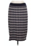 Ann Taylor Houndstooth Black Casual Skirt Size L - photo 2