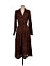 Nine Britton 100% Polyester Paisley Brown Casual Dress Size XS - photo 1