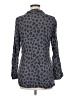 Splendid 100% Rayon Animal Print Gray Long Sleeve Blouse Size M - photo 2