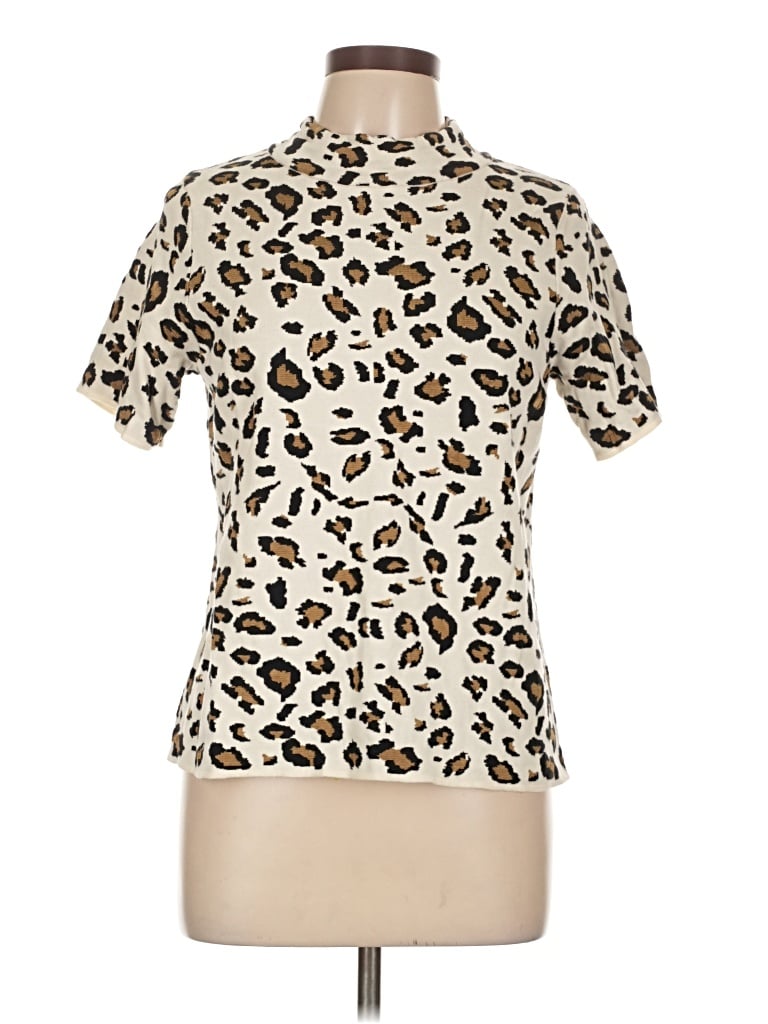 Pre-owned Field Flower Cardigan Sweater In White