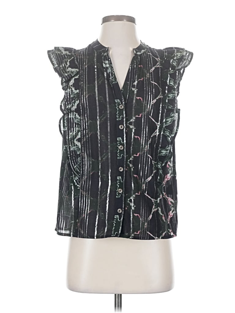 Pilcro Sleeveless Blouse In Black