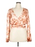Forever 21 Plus Orange Brown Long Sleeve Blouse Size 1X - photo 1