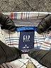 Gap Kids 100% Cotton Plaid Blue Long Sleeve Button-Down Shirt Size 6 - 7 - photo 3