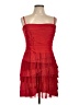 BCBGMAXAZRIA 100% Polyester Red Cocktail Dress Size 12 (petite) - photo 1