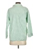 Assorted Brands Checkered-gingham Green 3/4 Sleeve Button-Down Shirt Size S - photo 2