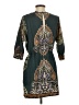 Glam 100% Polyester Paisley Teal Casual Dress Size S - photo 2